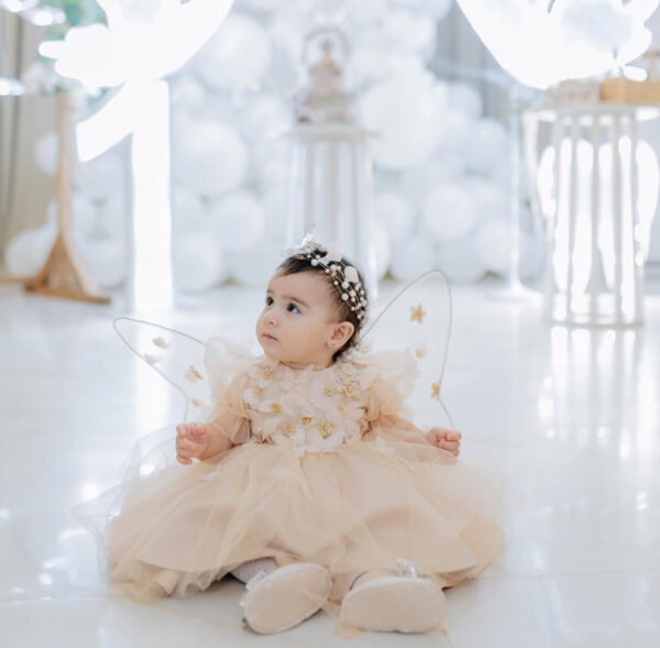 FAIRYTALE CREAM DRESS WITH WINGS - Image 3